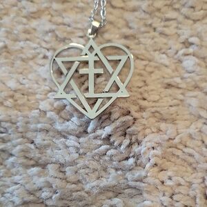 Silver Heart Pendant Necklace